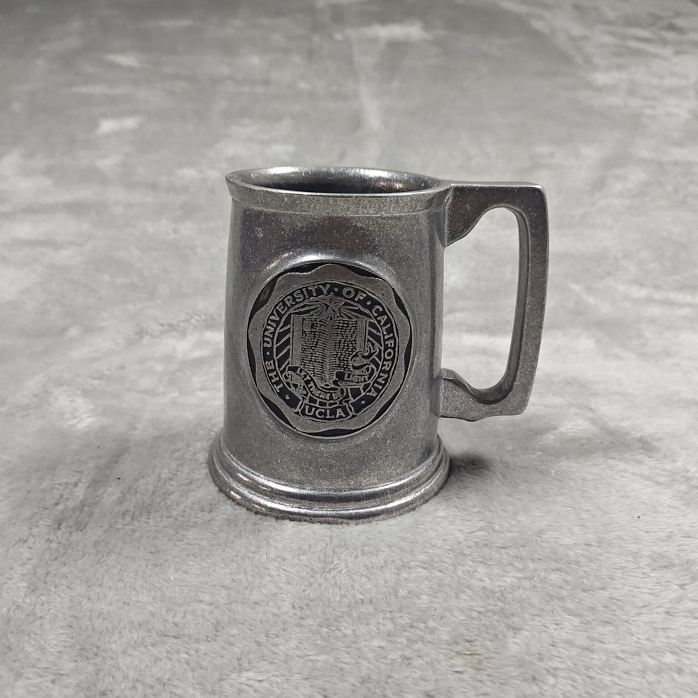 Vintage UCLA Mug Unisex Silver Pewter University of California Seal Crest Stein